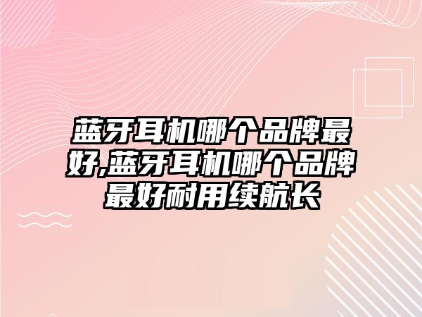 藍(lán)牙耳機(jī)哪個品牌最好,藍(lán)牙耳機(jī)哪個品牌最好耐用續(xù)航長