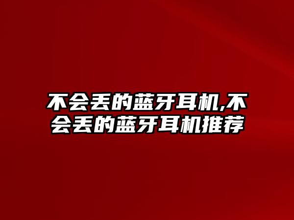 不會(huì)丟的藍(lán)牙耳機(jī),不會(huì)丟的藍(lán)牙耳機(jī)推薦