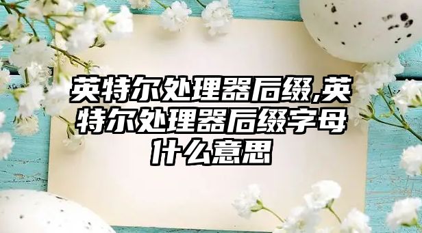 英特爾處理器后綴,英特爾處理器后綴字母什么意思